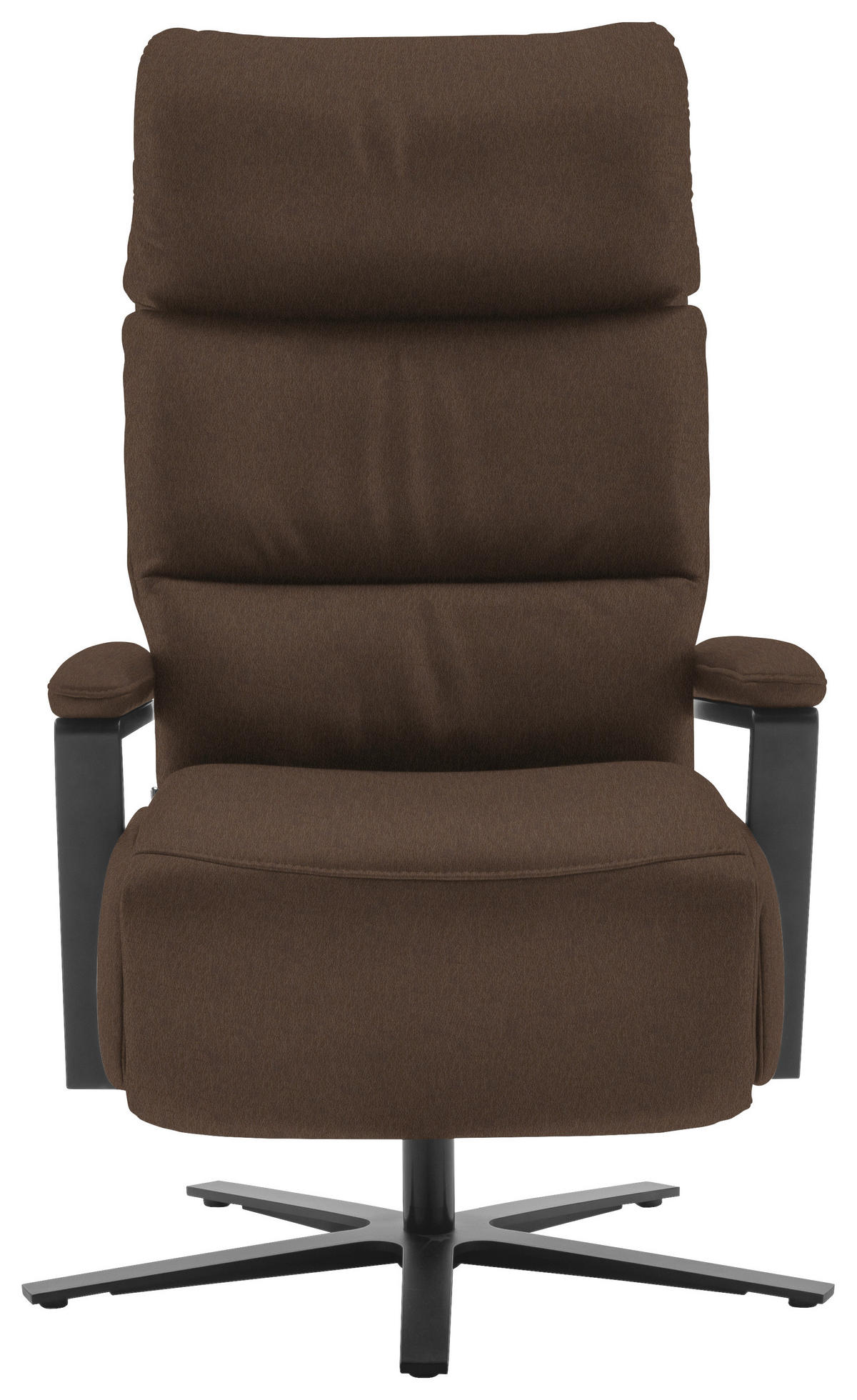 FERNSEHSESSEL in Braun  - Schwarz/Braun, Design, Leder/Metall (74/111/85cm) - Schöner Wohnen