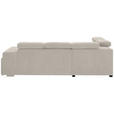 ECKSOFA  in Webstoff Creme  - Creme/Schwarz, KONVENTIONELL, Holz/Textil (244/283cm) - Carryhome