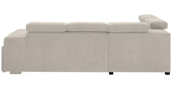 ECKSOFA  in Webstoff Creme  - Creme/Schwarz, KONVENTIONELL, Holz/Textil (244/283cm) - Carryhome