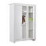 BABYKLEIDERSCHRANK Lilli Weiß - Silberfarben/Weiß, Basics, Holzwerkstoff/Kunststoff (132/185/54cm) - My Baby Lou