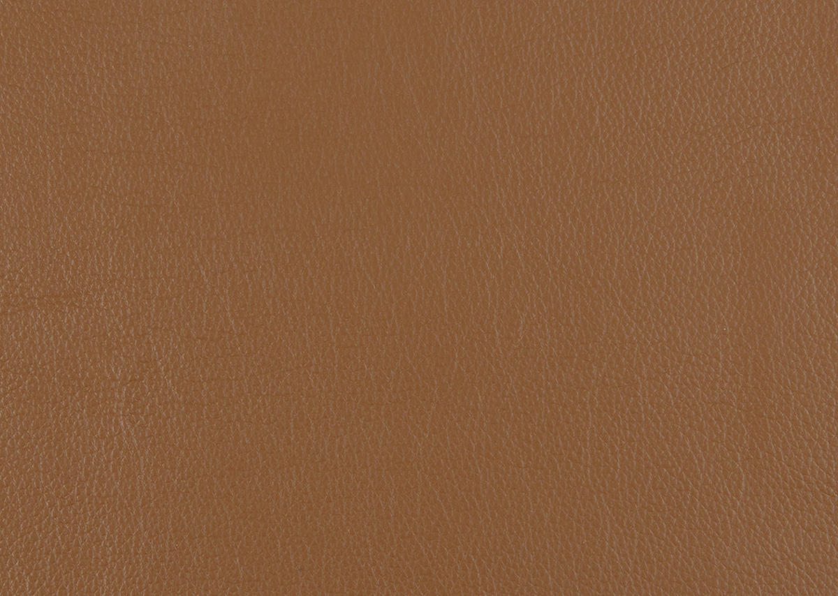 ECKSOFA in Echtleder Cognac  - Cognac/Schwarz, Modern, Leder/Metall (342/158cm) - Chilliano