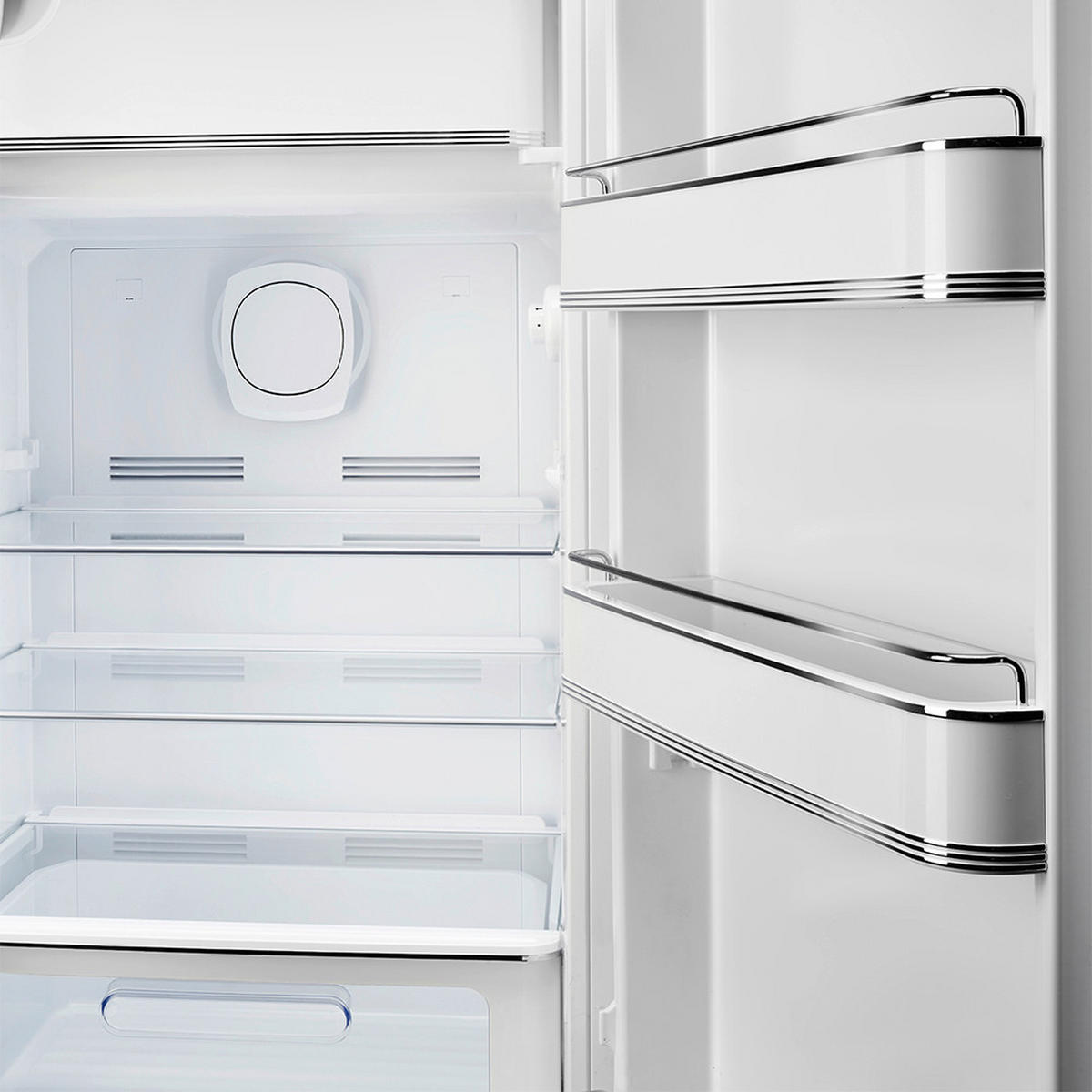 KÜHLSCHRANK 60,1/153/76,8 cm  - Pastellgrün, Basics, Glas/Metall (60,1/153/76,8cm) - SMEG