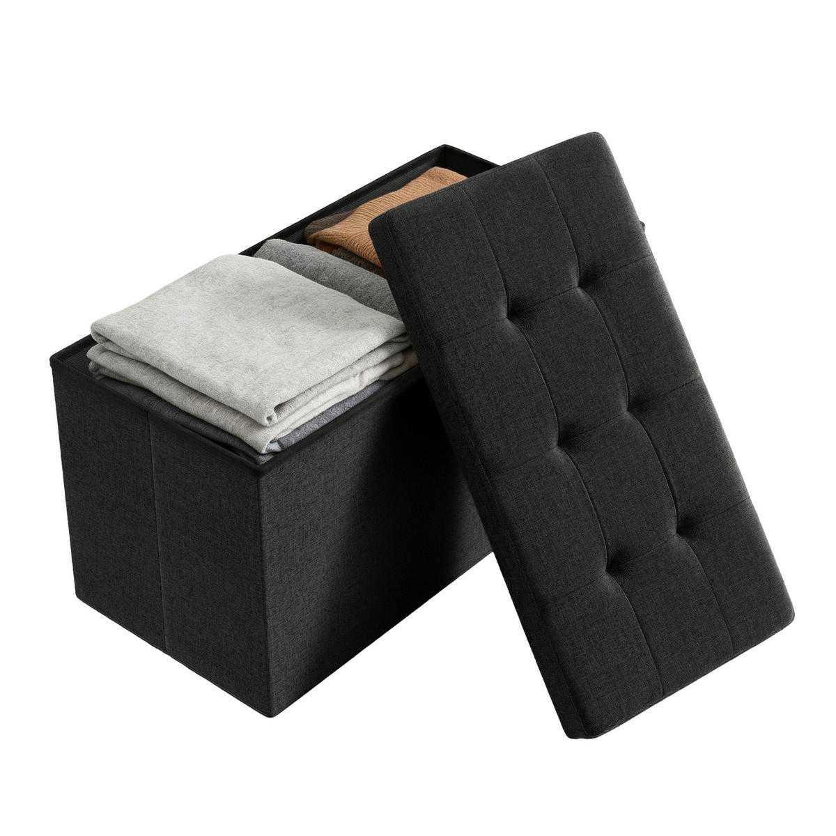 SITZBOX  - Schwarz, Trend, Textil (76/38/38cm) - Boxxx