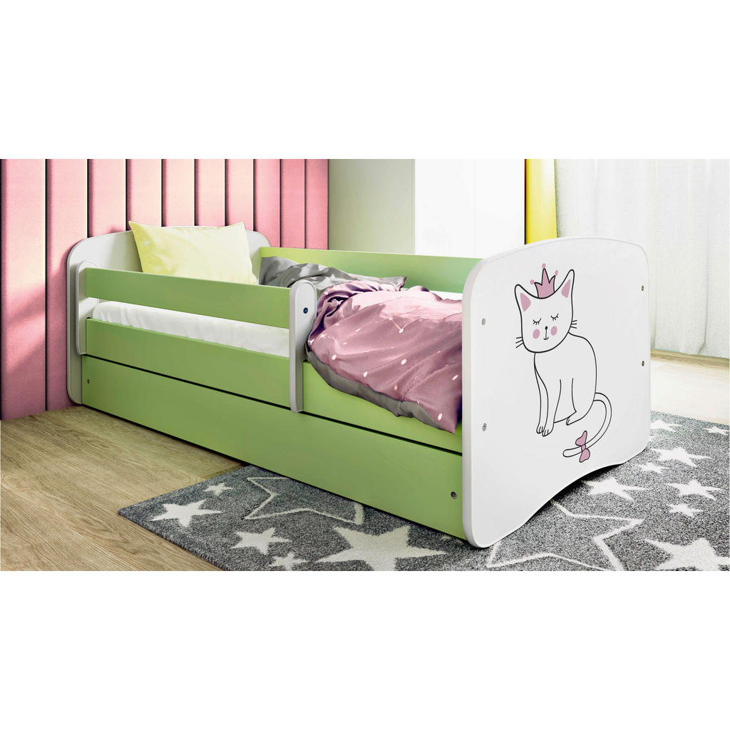MID.YOU POSTEĽ PRE DETI A MLÁDEŽ 80/160 cm, zelená, biela