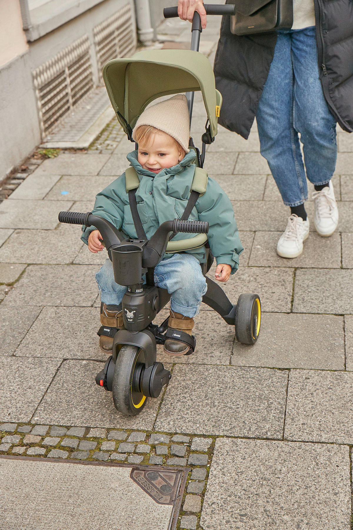 DREIRAD Liki Trike S3  - Schwarz/Grün, Trend, Kunststoff/Metall (33,9/33,9/25,1cm) - Doona
