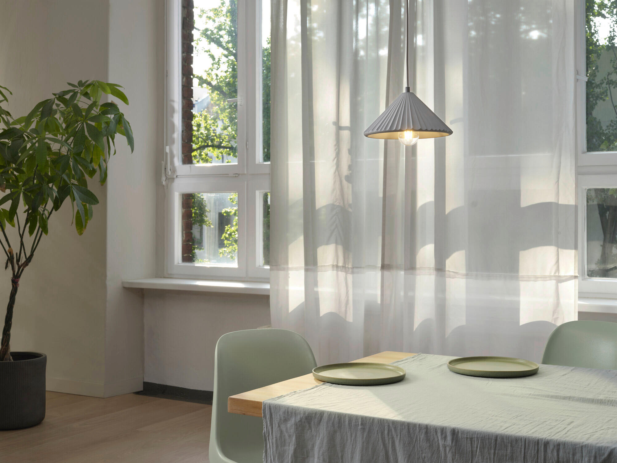 HÄNGELEUCHTE 25/117,50 cm  - Dunkelgrau, Basics, Stein/Metall (25/117,50cm) - Osram