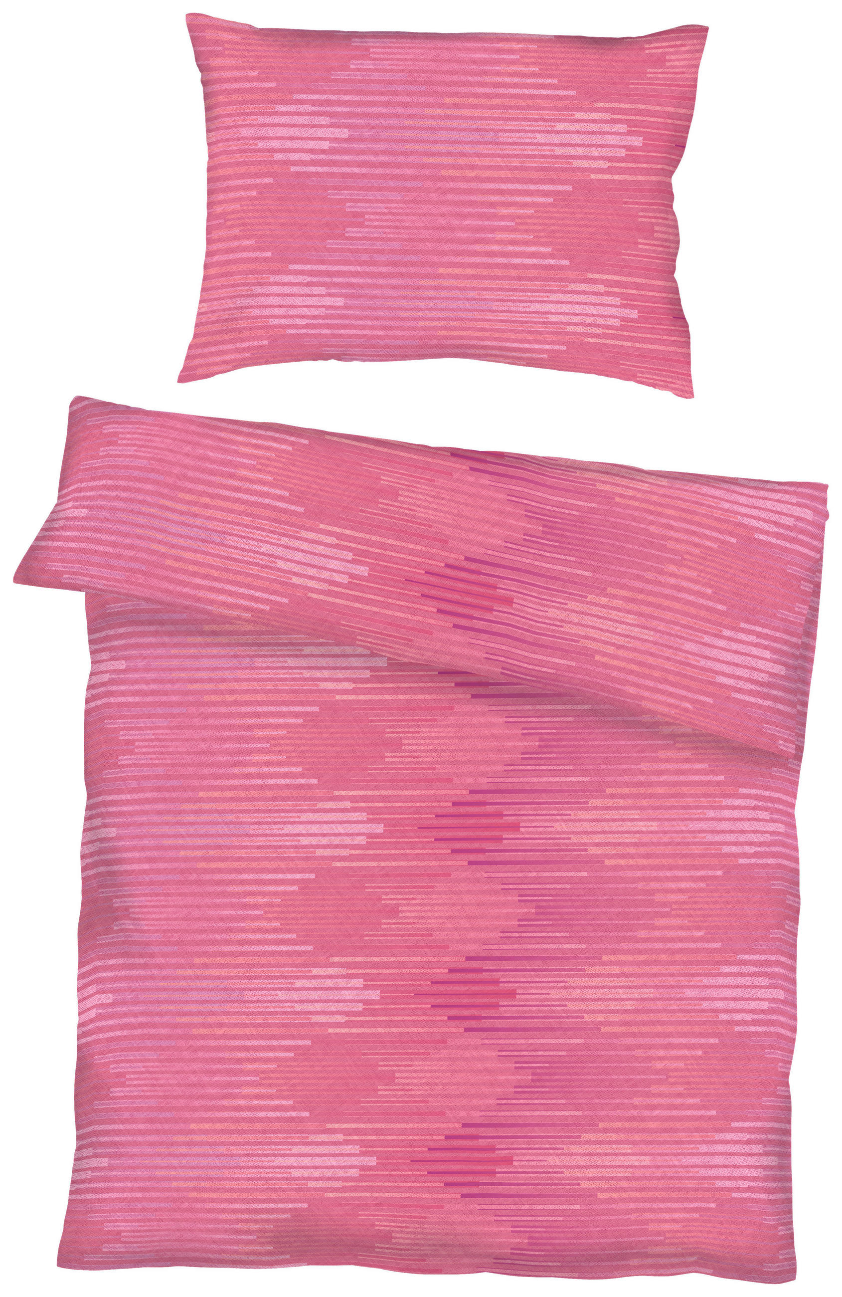 BETTWÄSCHE Makosatin 140/200 cm  - Pink, KONVENTIONELL, Textil (140/200cm) - Kaeppel