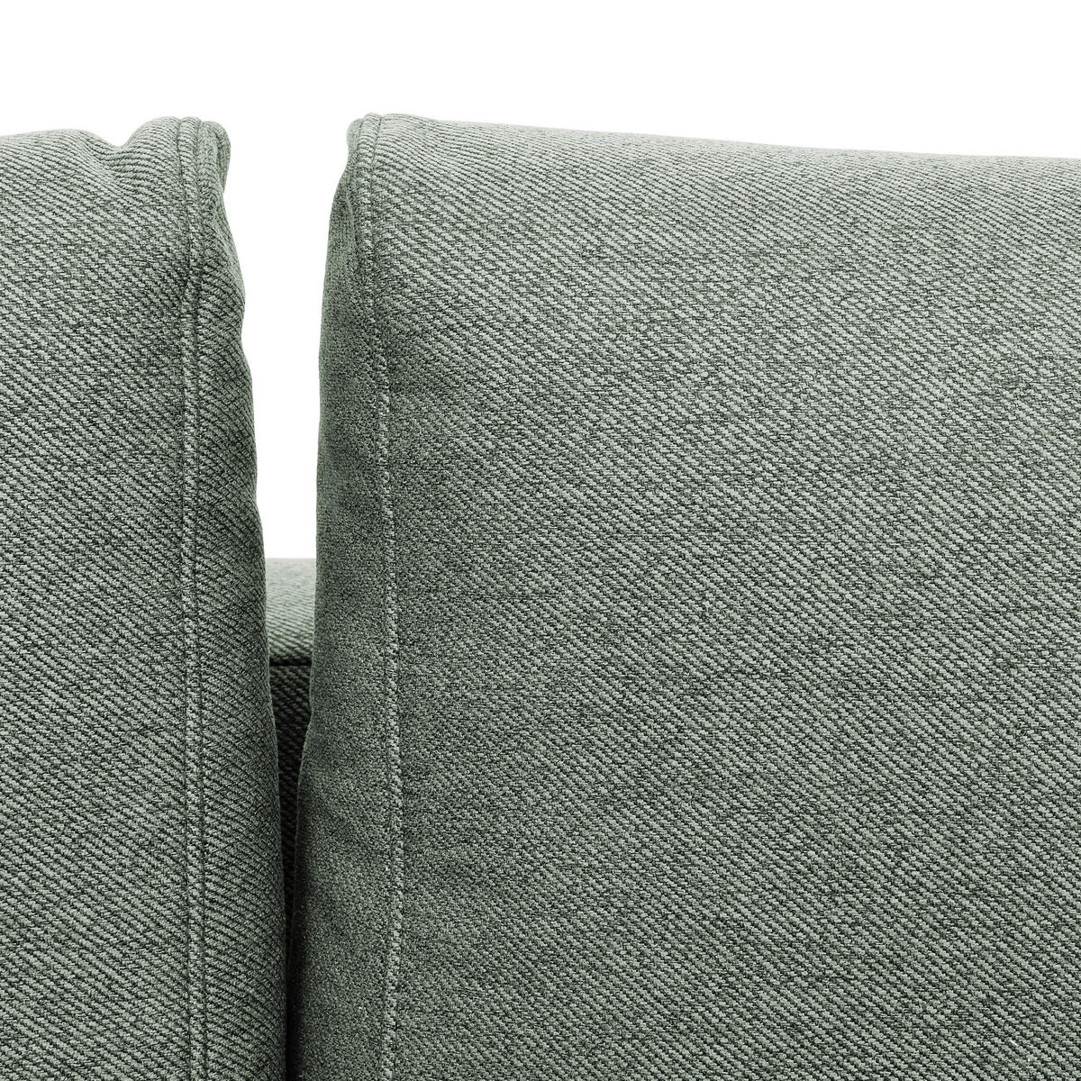 ECKSOFA in Flachgewebe Salbeigrün  - Salbeigrün/Eiche Wotan, Konventionell, Holz/Textil (255/157cm) - Carryhome