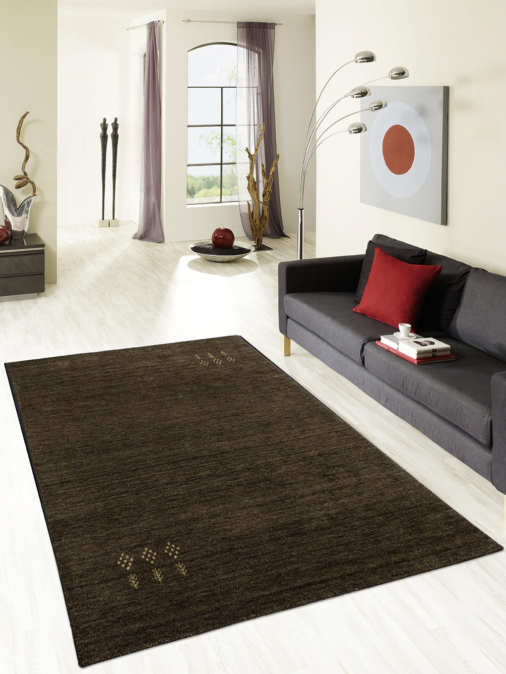 WOLLTEPPICH 250/350 cm Katalog 01/2021 Indien Braun, Dunkelbraun, Hellbraun  - Hellbraun/Dunkelbraun, Basics, Textil (250/350cm) - Cazaris