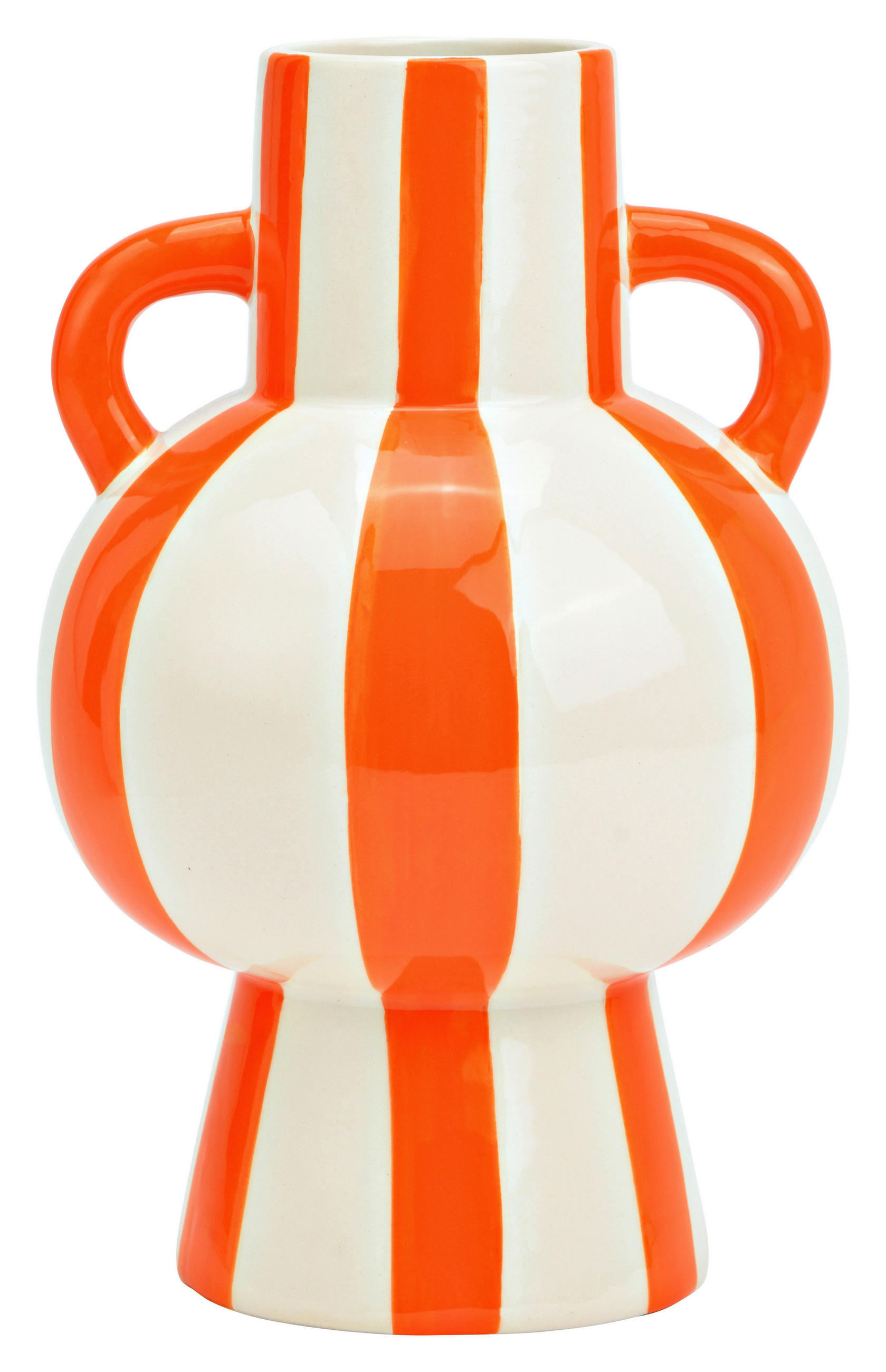 VASE  - Orange, Basics, Keramik (15/24/15cm)