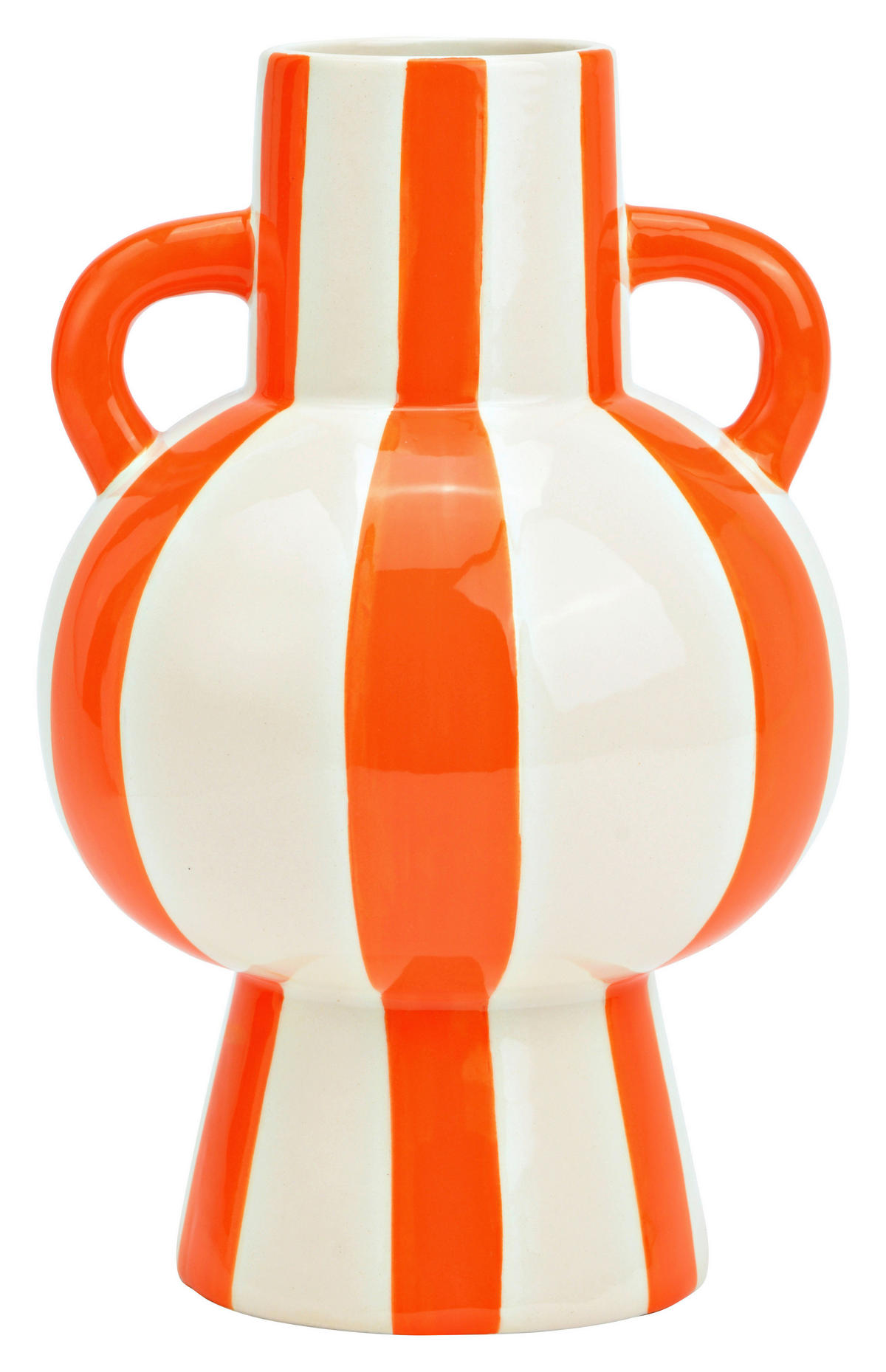 VASE  - Orange, Basics, Keramik (15/24/15cm)