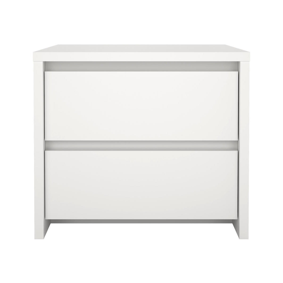 NOČNÍ STOLEK, bílá, 52/45/48 cm - bílá, Konvenční, kompozitní dřevo (52/45/48cm) - Boxxx