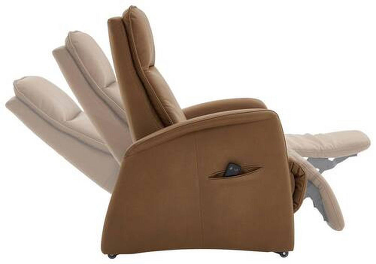 RELAXSESSEL in Textil Braun  - Schwarz/Braun, Design, Kunststoff/Textil (90/114/87-176cm) - Valdera