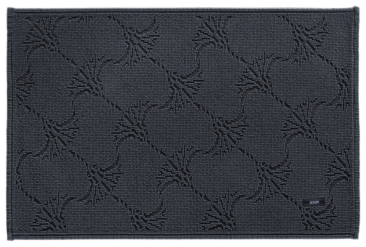 BADTEPPICH New Cornflower Anthrazit 60/90 cm  - Anthrazit, Design, Textil (60/90cm) - Joop!