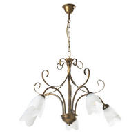 KRONLEUCHTER 4623 ODINO 65/65/100 cm   - Braun, KONVENTIONELL, Metall (65/65/100cm)