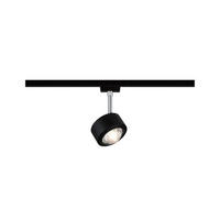SCHIENENSYSTEM-STRAHLER Urail   - Chromfarben/Schwarz, Design, Kunststoff/Metall (17cm) - Paulmann