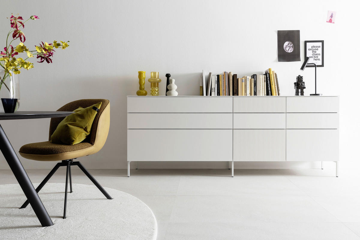 SIDEBOARD Weiß  240/91/45 cm  - Weiß, Design, Holzwerkstoff/Metall (240/91/45cm) - Schöner Wohnen
