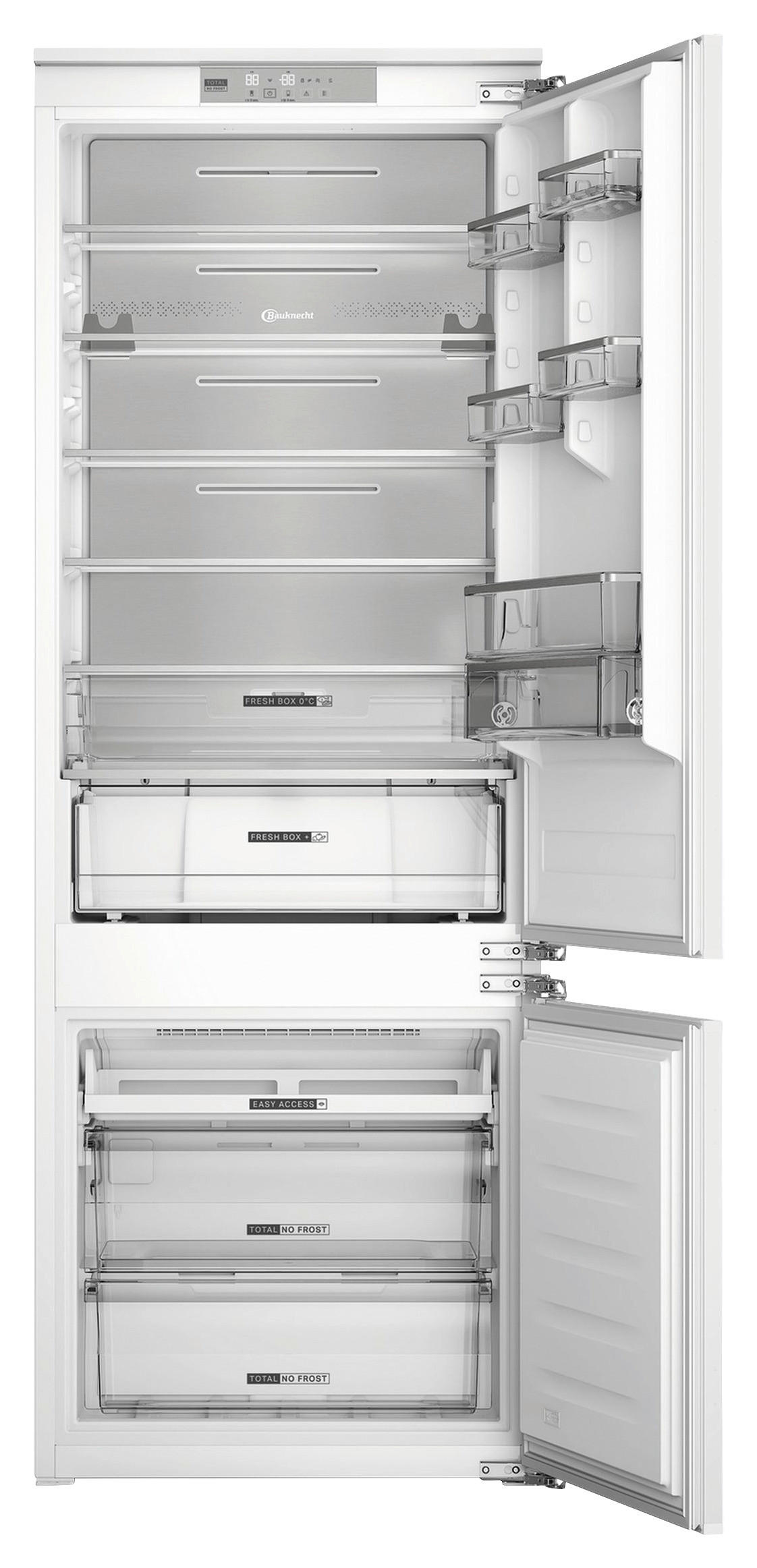 Thumbnail - Bauknecht Kühl-Gefrier-Kombination, Weiß, Metall, Kunststoff, 3 Schublade(n),3 Schublade(n) Schubladen, D, 69x193.5x55.1...
