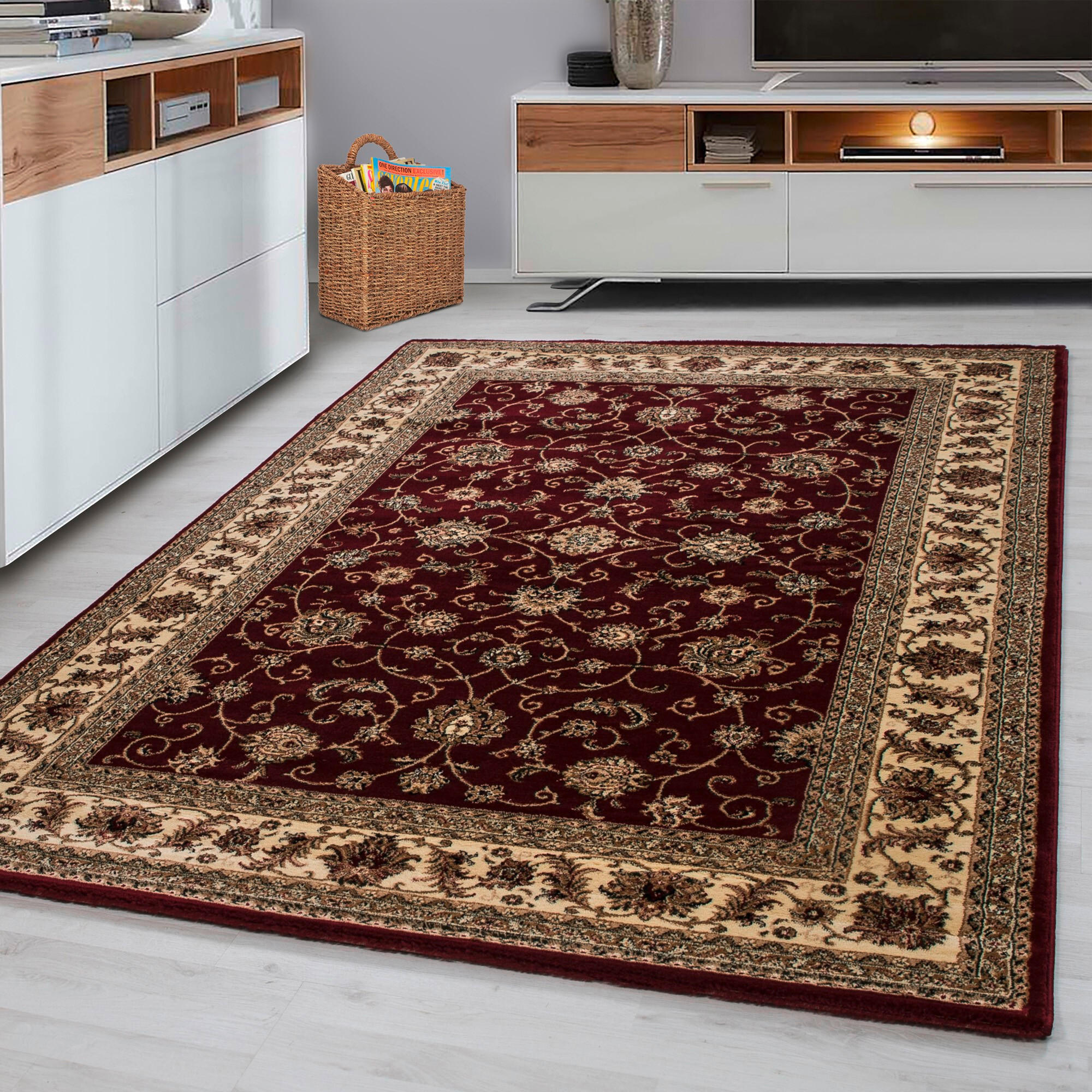 WEBTEPPICH 300/400 cm Marrakesh Rot, Beige  - Beige/Rot, KONVENTIONELL, Textil (300/400cm) - Novel