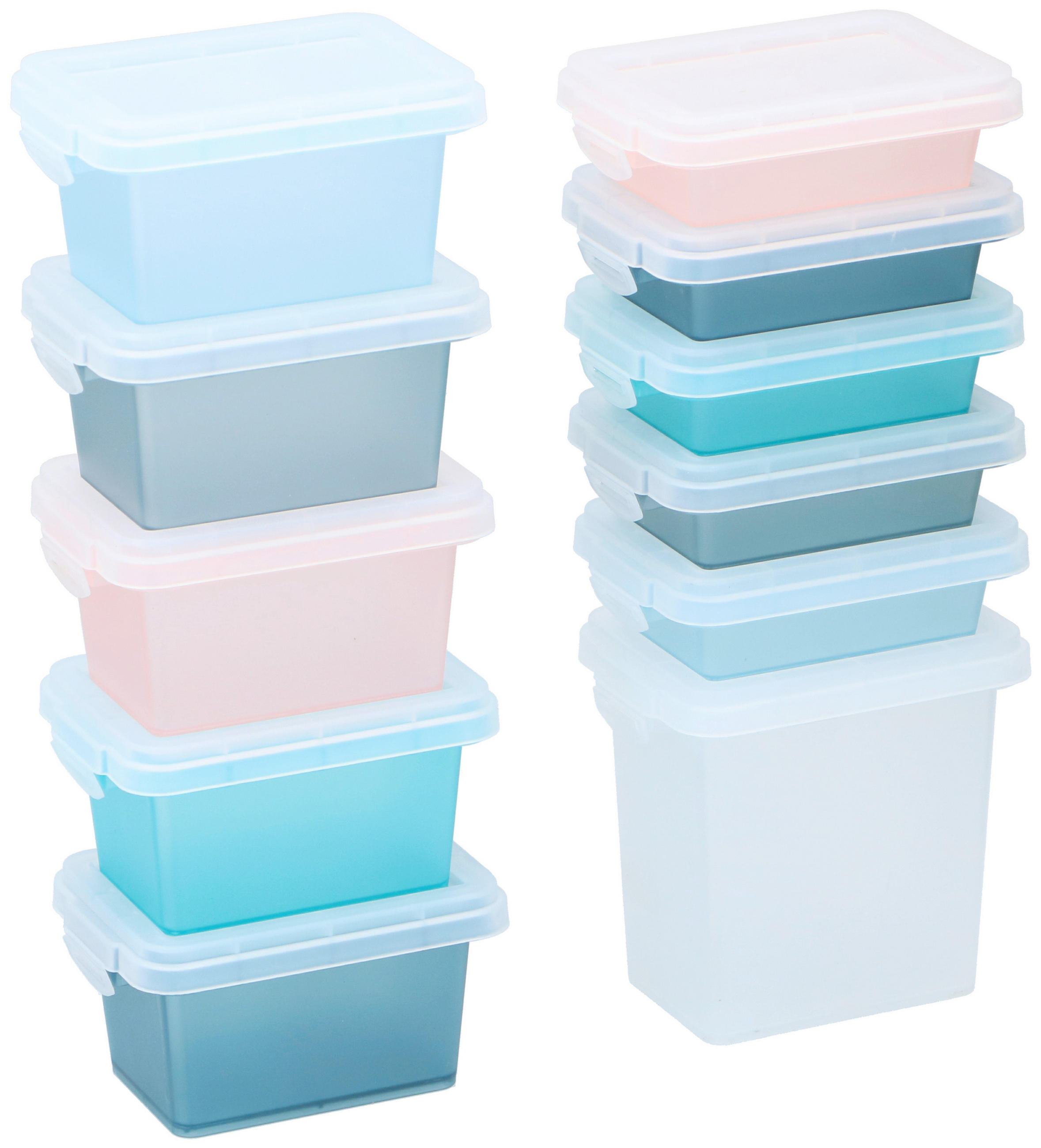 XXXLutz Aufbewahrungsboxen-Set Mehrfarbig 7.6x30x13 cm