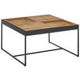 COUCHTISCH in Holz, Metall, Holzwerkstoff 83/83/45 cm  - Eichefarben/Schwarz, Design, Holz/Holzwerkstoff (83/83/45cm) - Novel