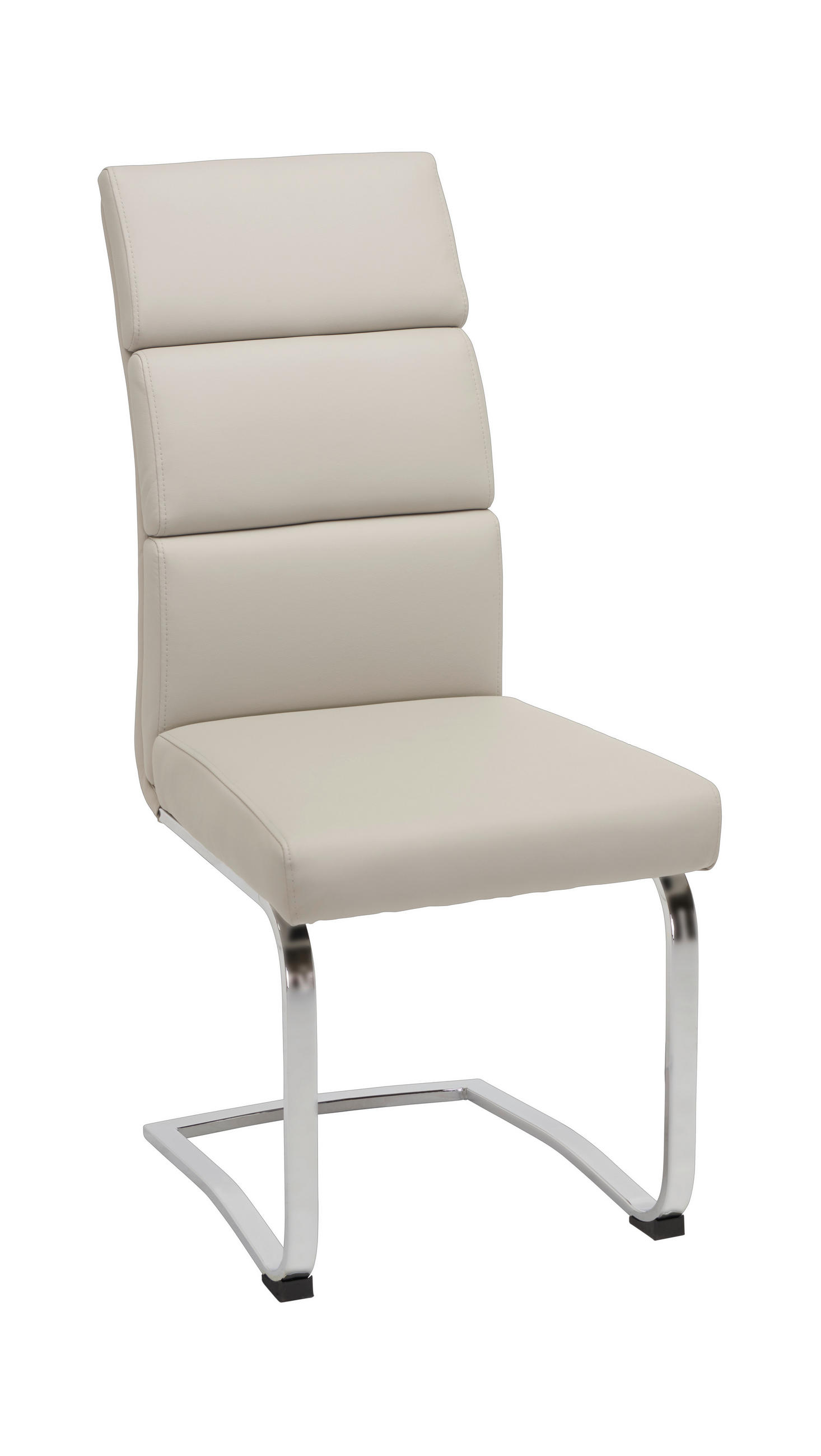 STOLICA  boje kroma, svijetlo siva  metal, tekstil      - boje kroma/svijetlo siva, Design, metal/tekstil (46/105/65,5cm) - Hom`in