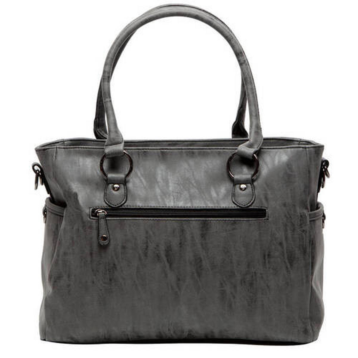WICKELTASCHE Little Company  - Anthrazit, Trend, Kunststoff/Textil (30/40/12cm)
