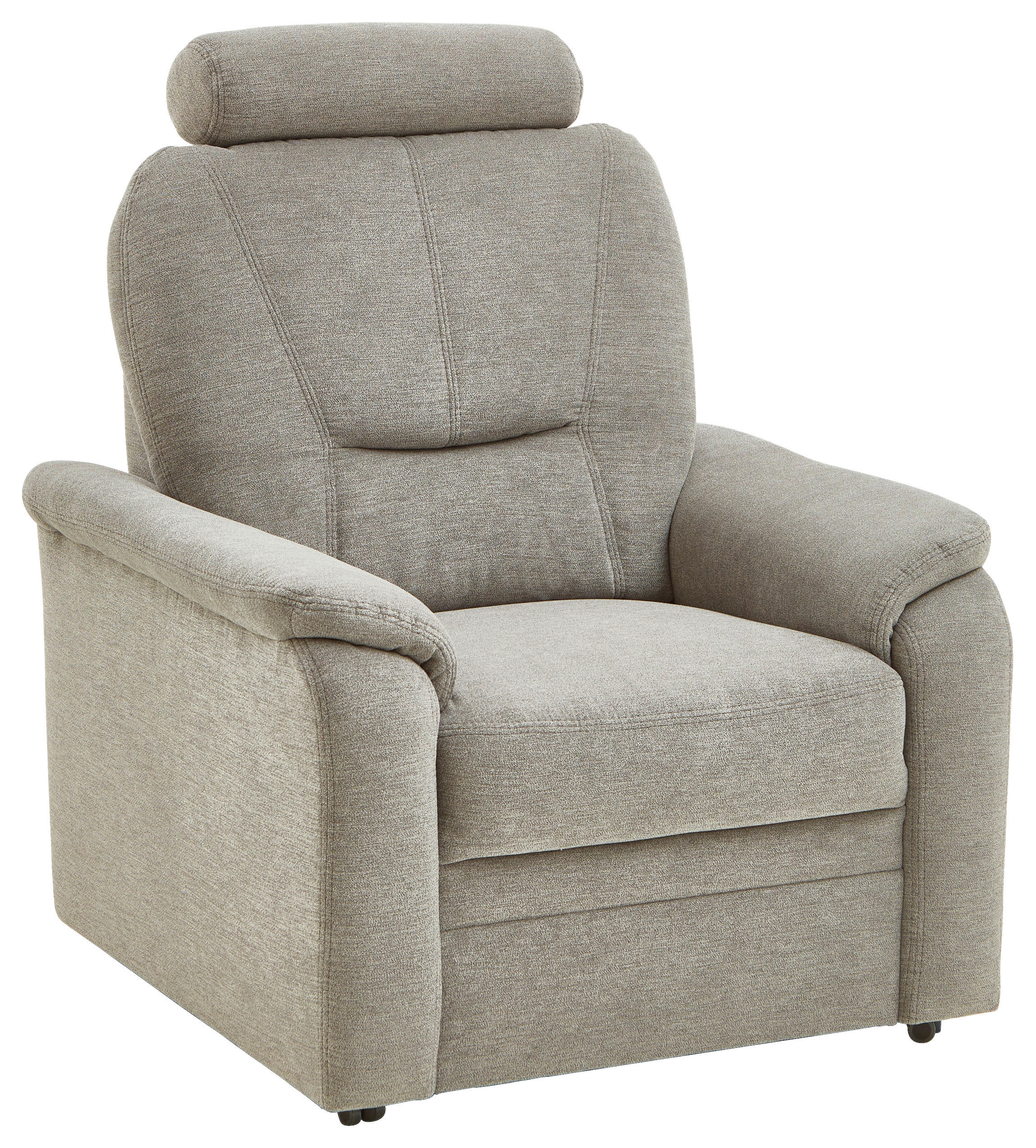 FERNSEHSESSEL Chenille Grau  - Schwarz/Grau, Konventionell, Kunststoff/Textil (90/96/89cm) - Beldomo Comfort