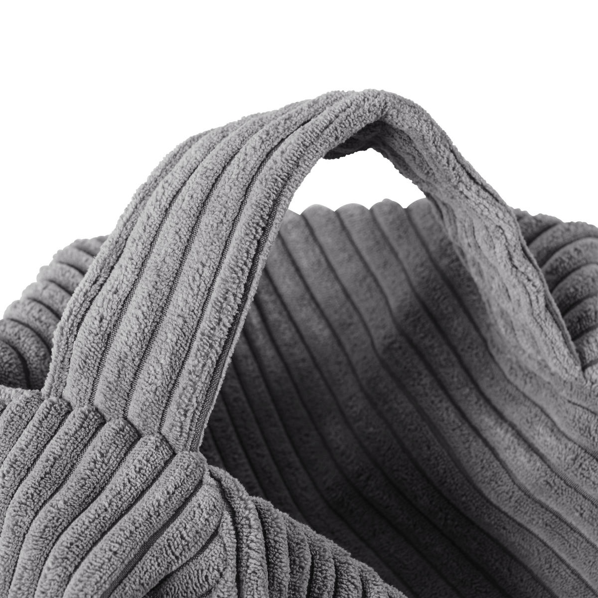 SITZSACK 190 l  - Anthrazit, Trend, Textil (80/85/80cm) - Livetastic