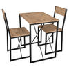 MATBORD i trämaterial 72,8/52,7/84,7 cm   - honungsek/svart, Design, metall/trämaterial (72,8/52,7/84,7cm) - MID.YOU