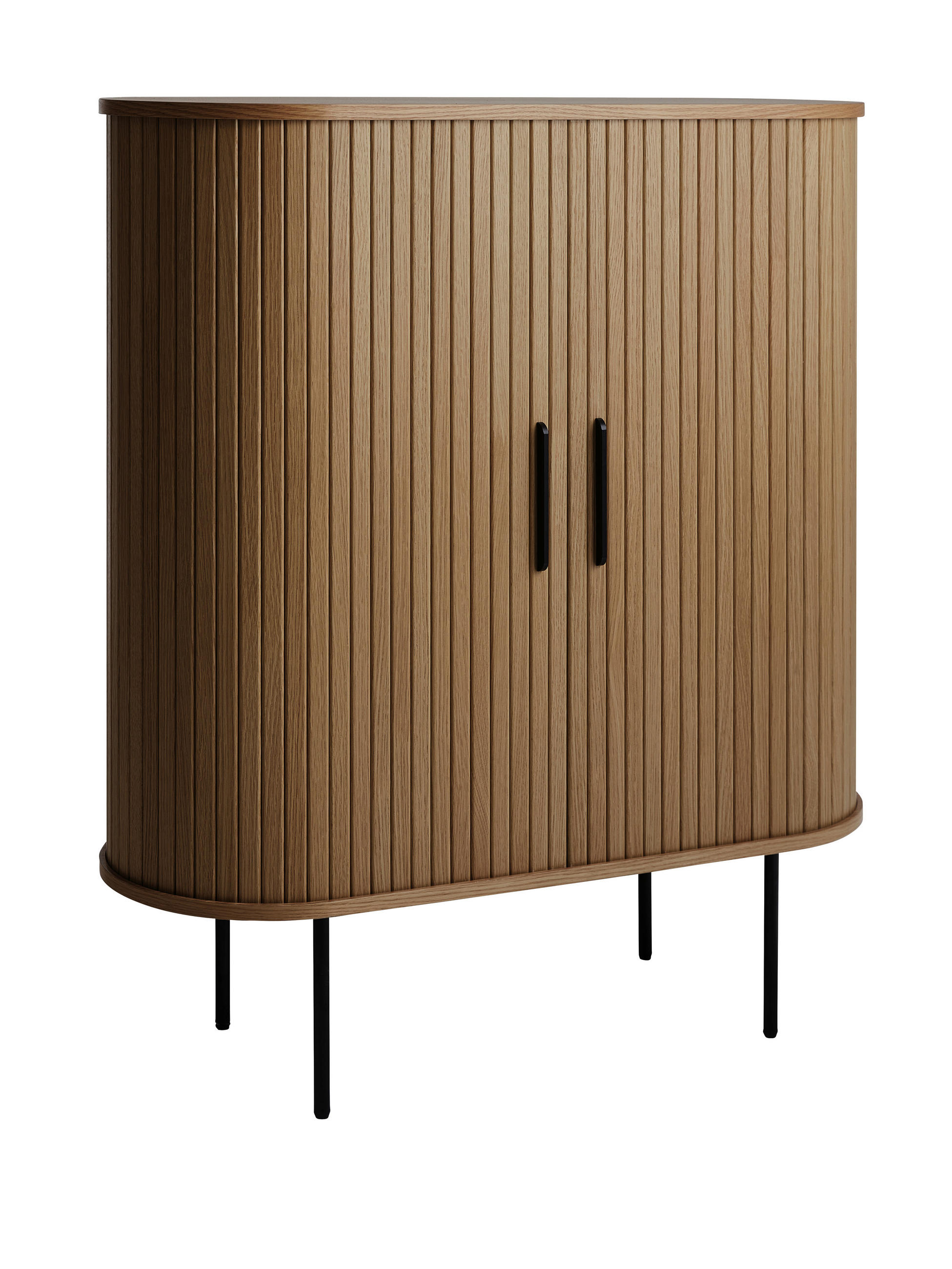 WEINSCHRANK  - Eiche dunkel/Schwarz, Trend, Holz/Holzwerkstoff (100/118/40cm) - home24