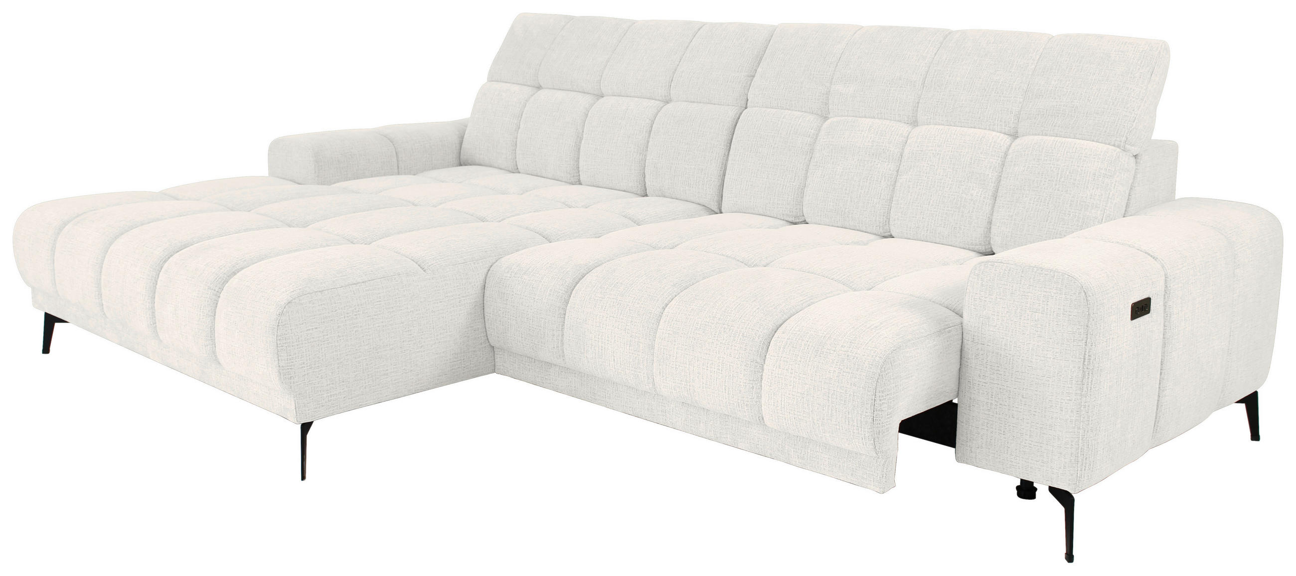 Thumbnail - Xora Ecksofa, Beige, Textil, 3-Sitzer, Ottomane links, L-Form, 300x195 cm, Stoffauswahl, Liegefunktion, seitenverkehrt e...