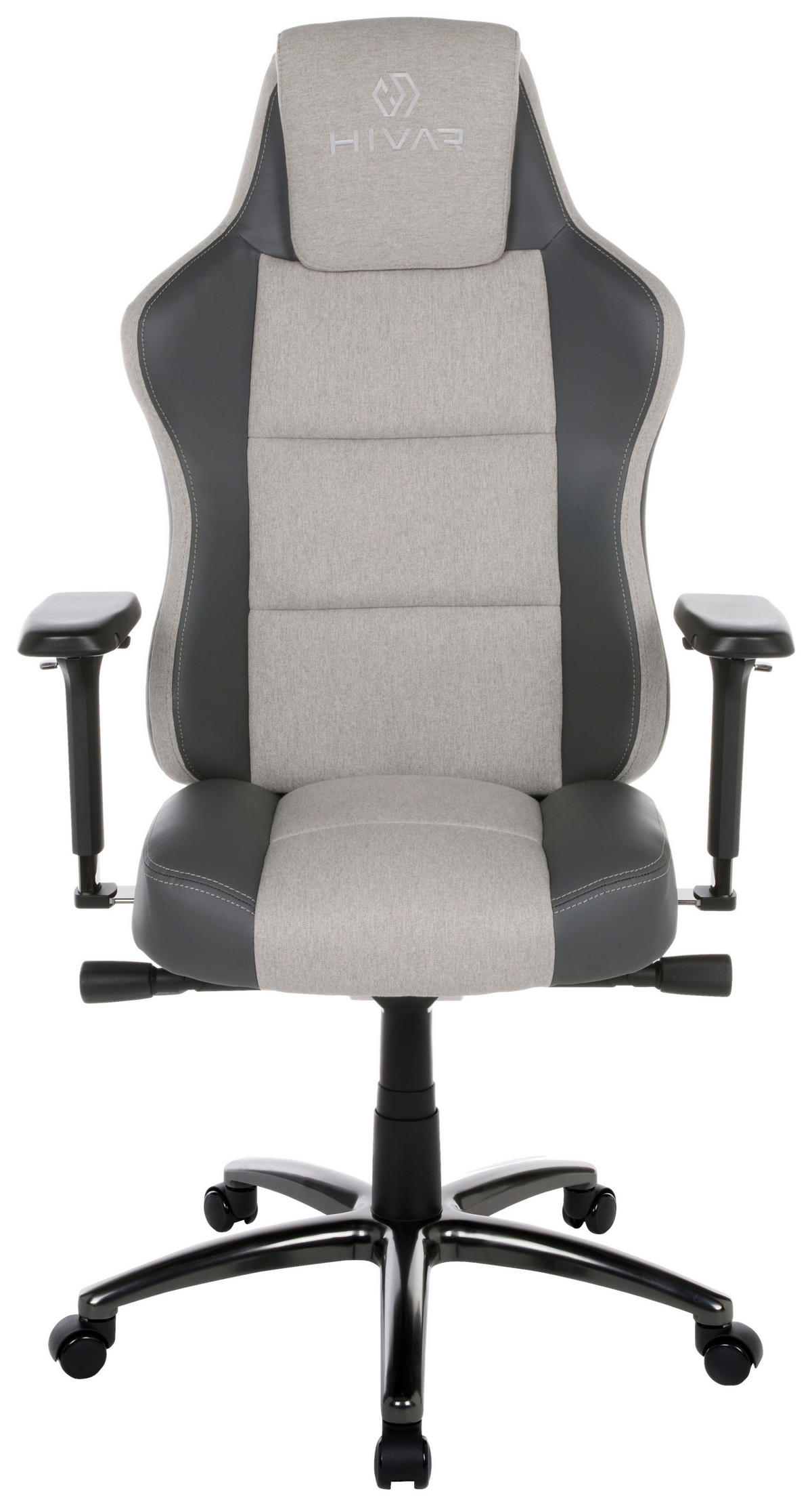 EQLIPSE Cloud Obsidian Anthrazit, Grau, Hellgrau, Schwarz Hochglanz Metall, Textil   - Schwarz Hochglanz/Anthrazit, LIFESTYLE, Textil/Metall (79/142/77cm) - HIVAR