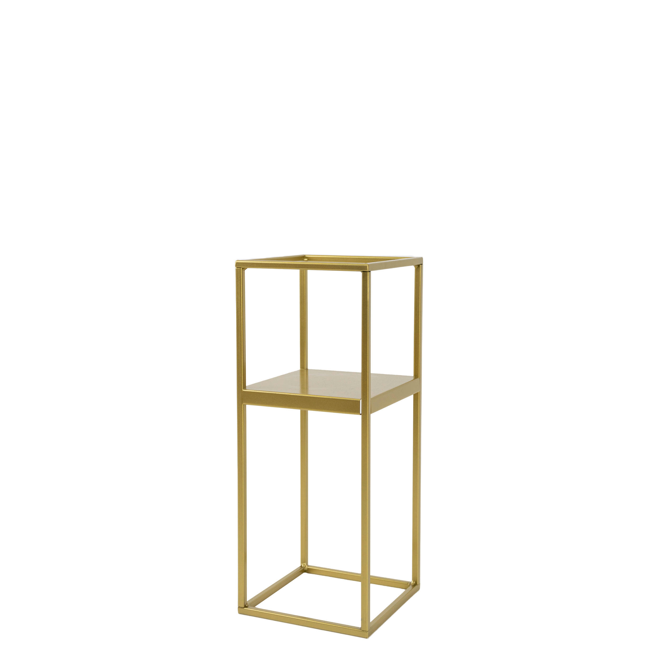 BLUMENSTÄNDER Metall  - Goldfarben, Basics, Metall (19/47/19cm)