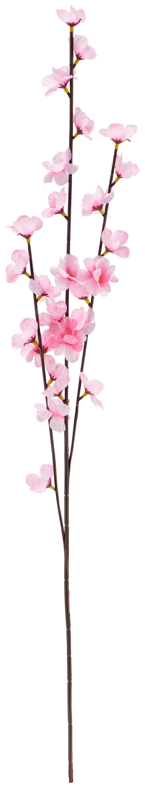 DEKOZWEIG - Braun/Rosa, LIFESTYLE, Kunststoff/Textil (79cm)