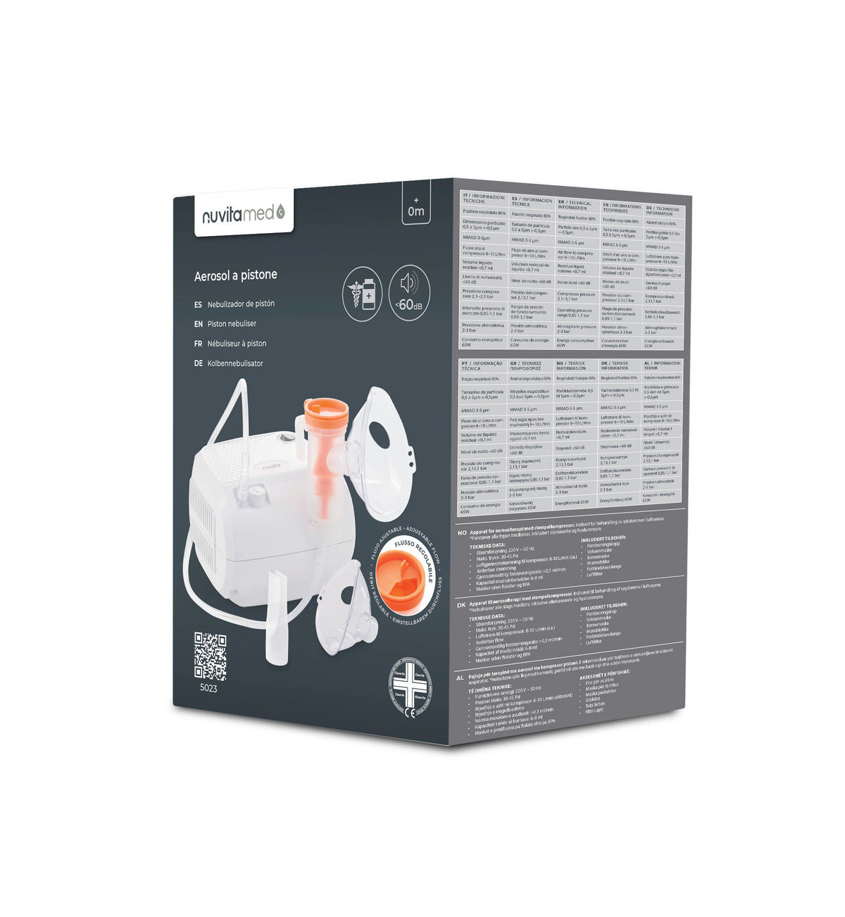 INHALATOR NuvitaMed  - Weiß, Basics (14/12cm)