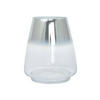 VASE  - Silberfarben, Design, Glas (16/18,5/16cm) - Kayoom