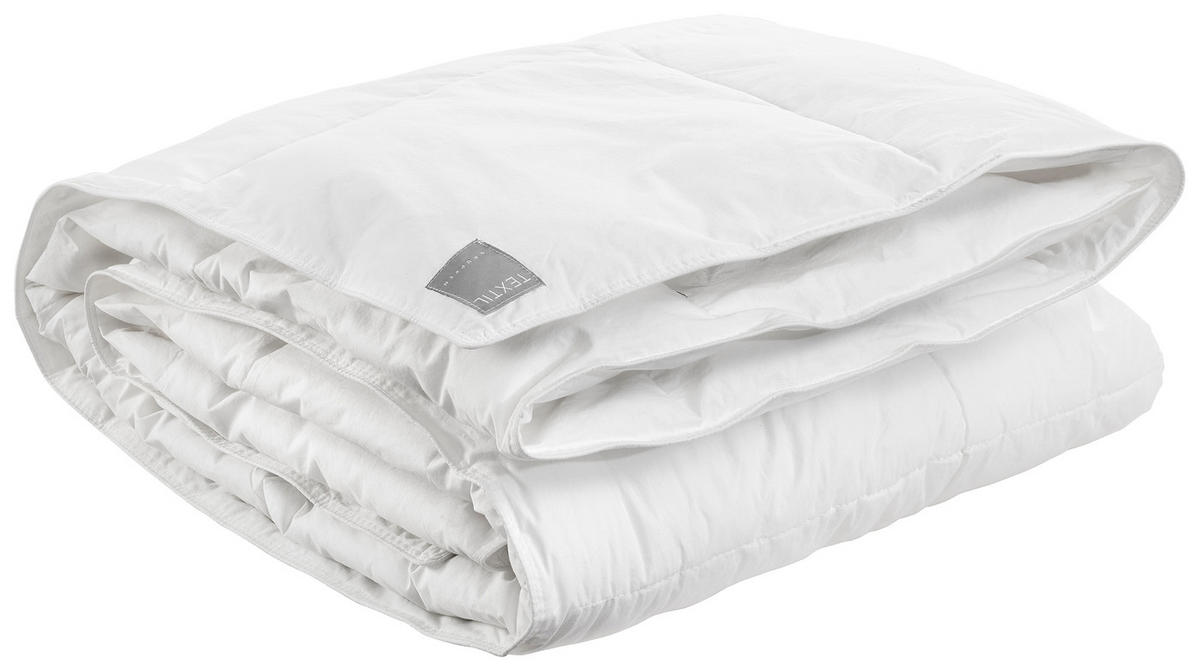 TÄCKE MED SÖMMAR 220/210 cm  - vit, Basics, textil (220/210cm)