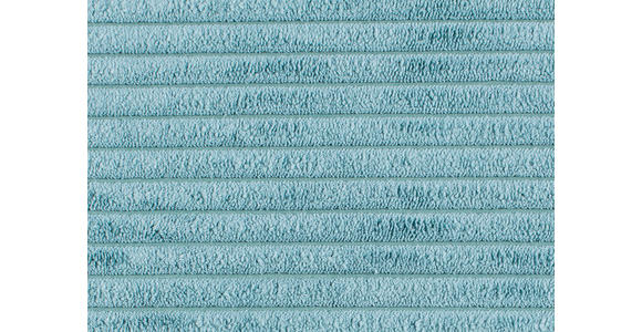 ECKSOFA Türkis Cord  - Türkis/Schwarz, KONVENTIONELL, Kunststoff/Textil (241/138cm) - Carryhome