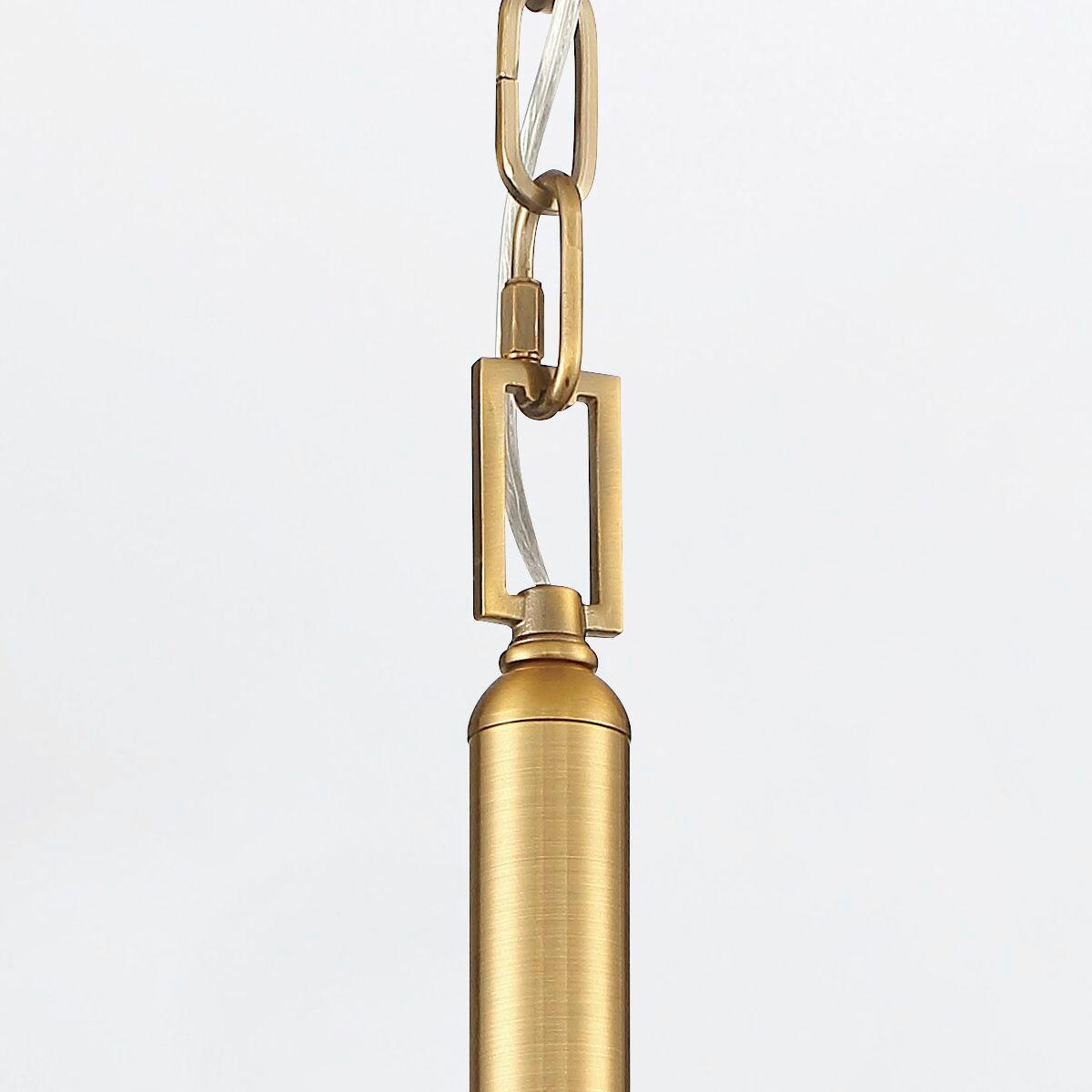 PENDELLEUCHTE 36/58,5 cm  - Messingfarben, KONVENTIONELL, Glas/Metall (36/58,5cm) - Elstead Lighting
