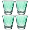 WHISKY-GLÄSERSET 215,00 ml 4-teilig  - Grün, Design, Glas (8,50/9,00/8,50cm) - Leonardo