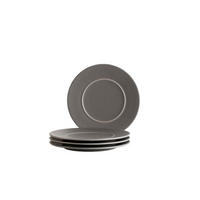 TELLERSET Unico 4-teilig  - Anthrazit, Basics, Keramik - Mäser