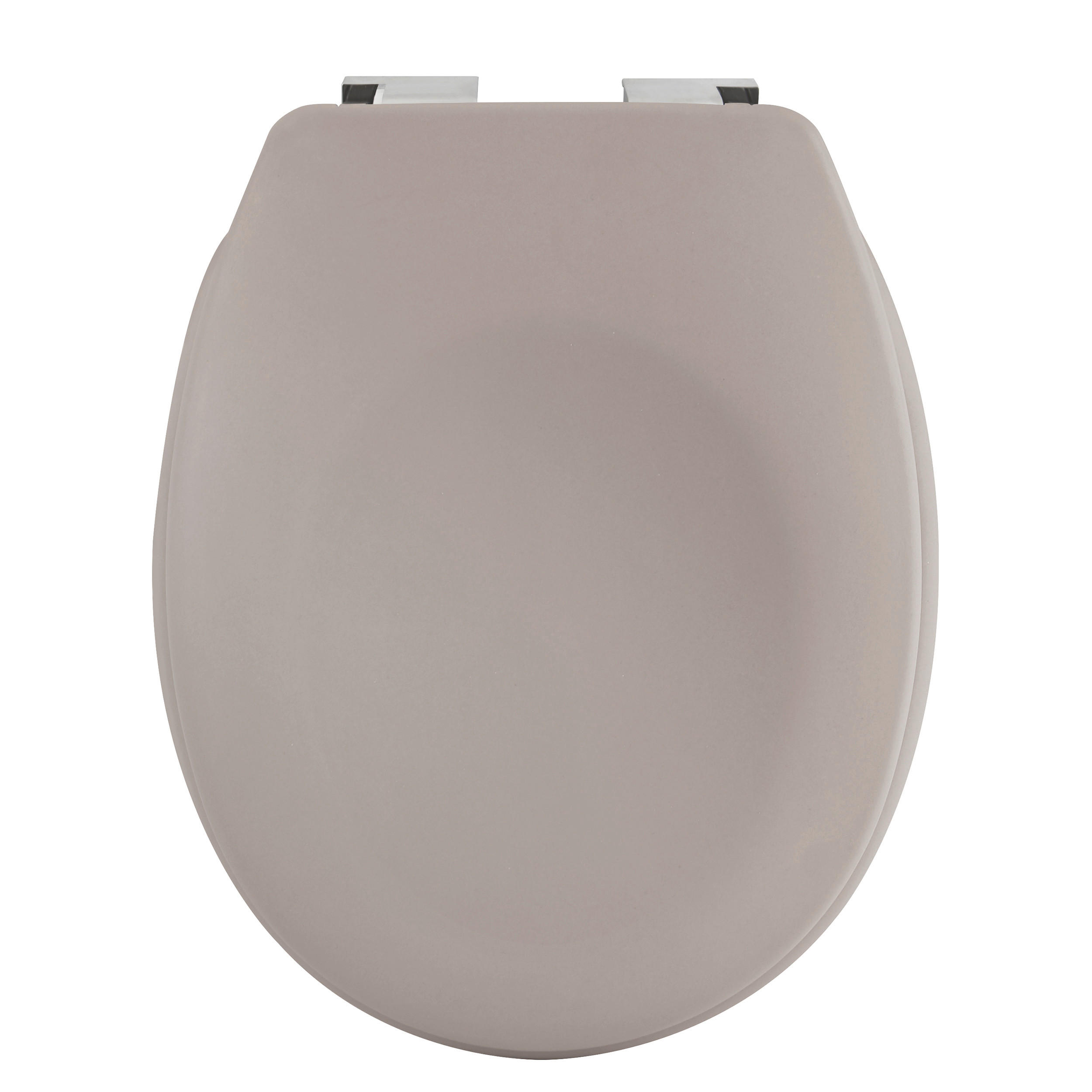 WC-SITZ Taupe  - Taupe, Basics, Kunststoff (45.5/37/5.5cm) - Spirella