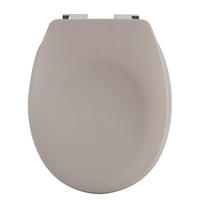 WC-SITZ - Taupe, Basics, Kunststoff (45.5/37/5.5cm) - Spirella