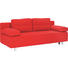 SCHLAFSOFA Webstoff Rot - Rot/Alufarben, Design, Kunststoff/Textil (204/70/80/94cm) - CARRYHOME