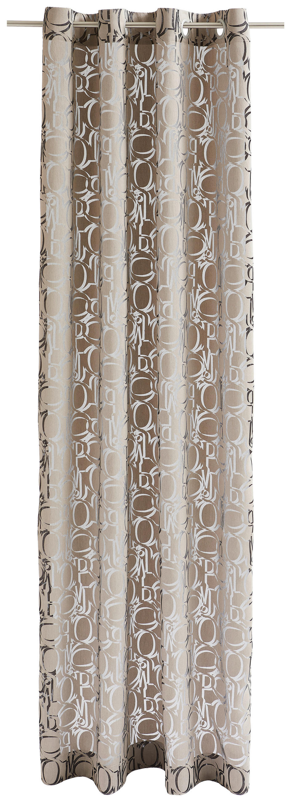 ÖSENSCHAL J-Fine Ornament transparent 140/250 cm   - Schlammfarben/Greige, Basics, Textil (140/250cm) - Joop!