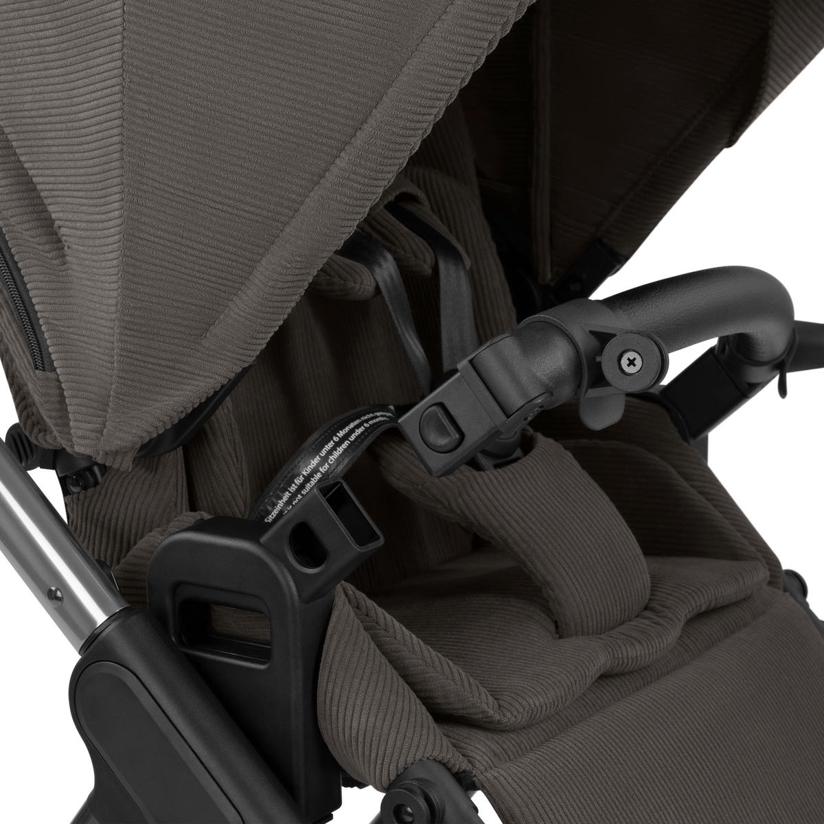 KINDERWAGEN  Samba 2  Almond  - Platinfarben/Grau, Basics, Metall (60/108/88cm) - ABC Design