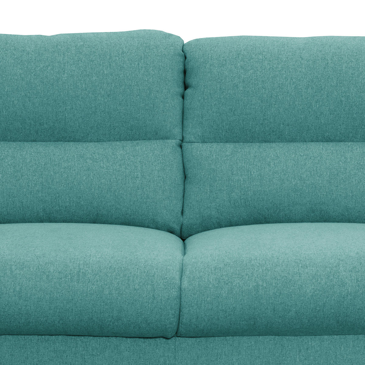 2-SITZER-SOFA in Webstoff Türkis  - Türkis/Schwarz, Design, Holz/Textil (158/87/88cm) - Livetastic