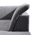 ECKSOFA in Webstoff Grau  - Schwarz/Grau, KONVENTIONELL, Holz/Textil (280/202cm) - Xora