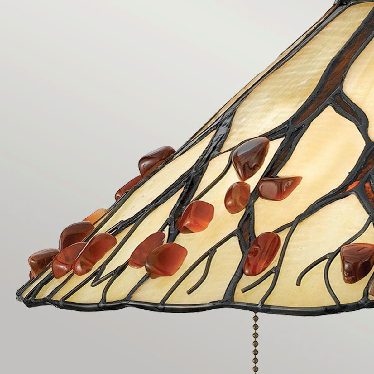 TISCHLEUCHTE - Dunkelbraun/Multicolor, Konventionell, Glas/Metall (62,9/43,2cm) - Elstead Lighting